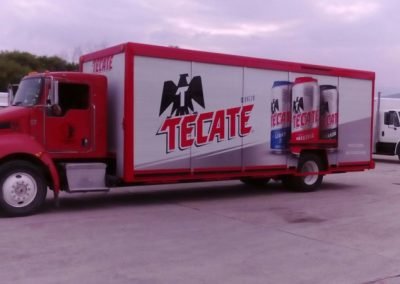 Picture of a Tecate brand example of Vehicle Wraps