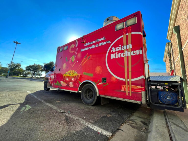 Food Truck custom wrap, Asian Kitchen, Driver side (10)