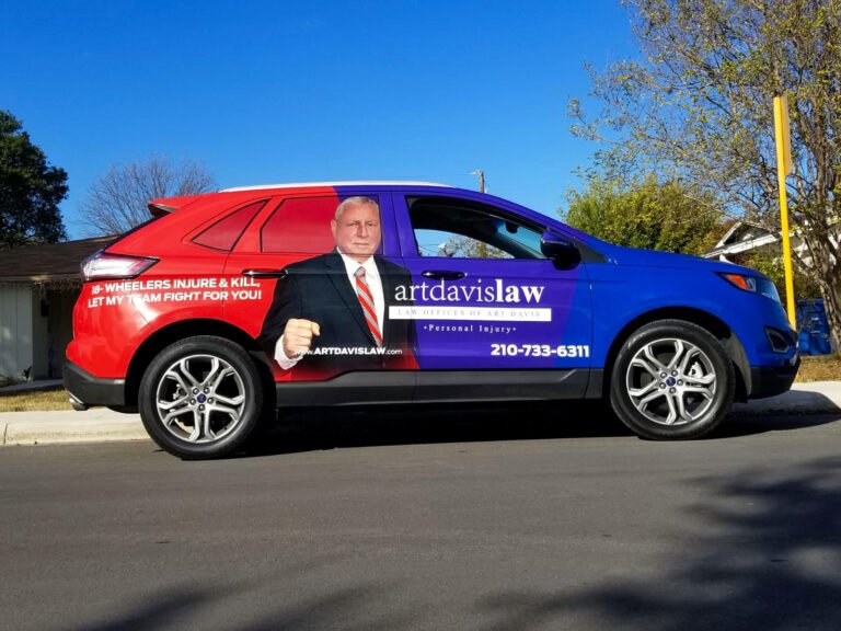 Full advertising wrap on crossover, passenger (23)-