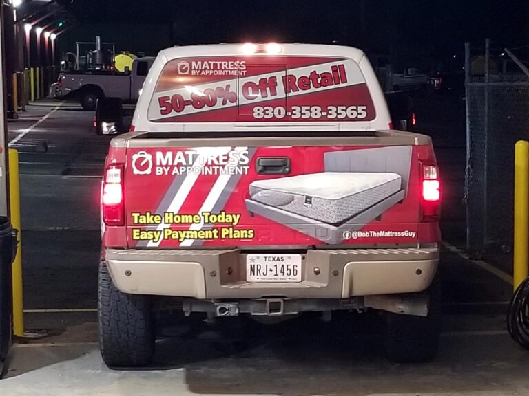 Pick-up truck Partial Vinyl Wrap, rear (5)-