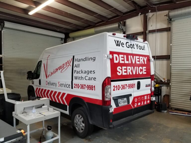 Visionary Delivery Service, Van Lettering, oblique (1)