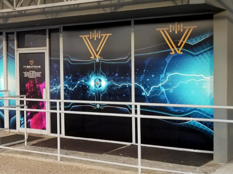 Window Vinyl Wrap, Vybrations Club (15-)