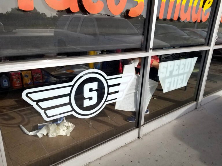 Window wrap, Speedy Fuel, before 0